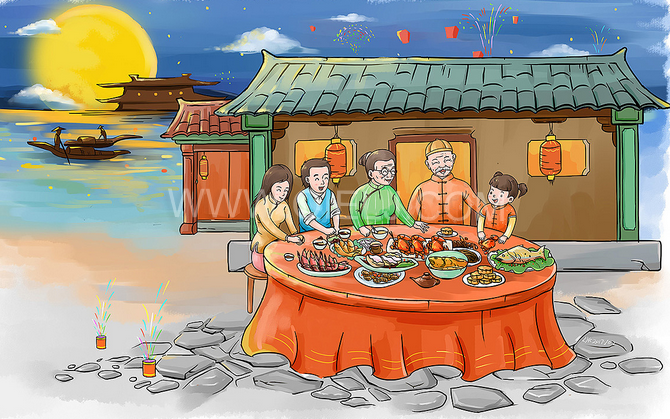 賞中秋圓月享美好時光，企鵝糧油機械祝您中秋團圓快樂(圖2)